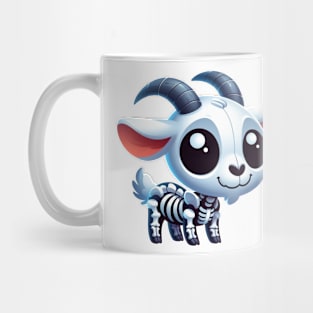 Cute Goat Skeleton Ghost Mug